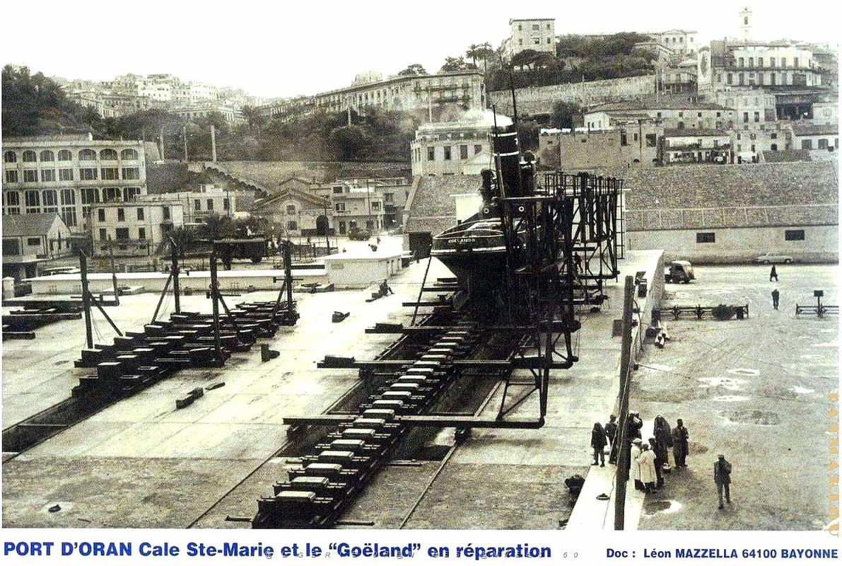 Oran - Port - Cale Sainte-Marie - Le Goeland en reparation.jpg